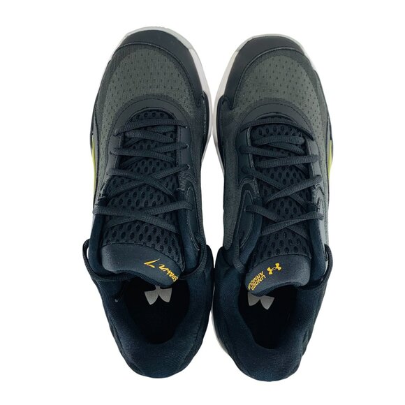 Under Armour Spawn 7 Black Metallic Gold Men\'s Basketball Shoes 3028461-002 main image 4